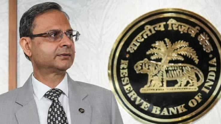 Indian central bank building in Mumbai with market data overlay