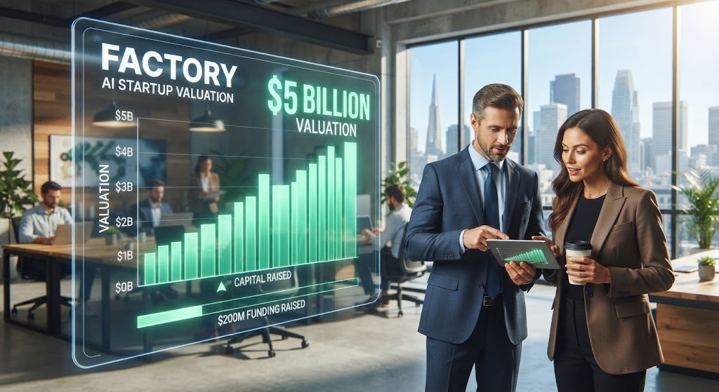 AI software developer working with autonomous coding technology as startup investment accelerates