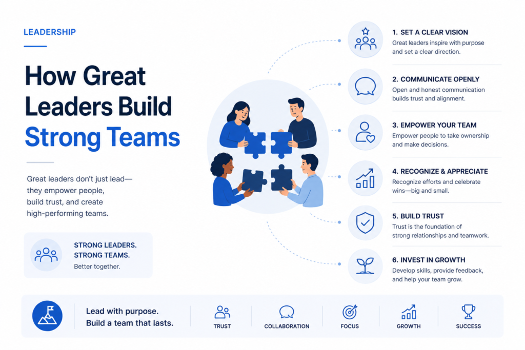 How Great Leaders Build Strong Teams | Team Leadership Guide